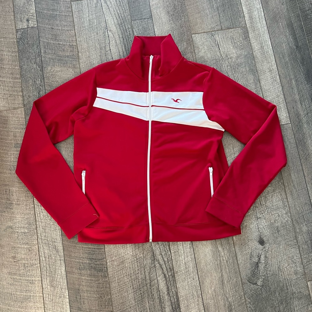 Red track jacket by Vanity, size L